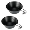 Camping Moon BKS-220-2P Sierra Cup, Black, Black Sierra Camping Cup,