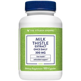 The Vitamin Shoppe Milk Thistle 300 MG - Liver Health Support, Detoxification & Antioxidant Protection (100 Capsules)