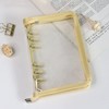 MultiBey A6 Binder 6 Ring Binder Cover Clear PVC Notebook