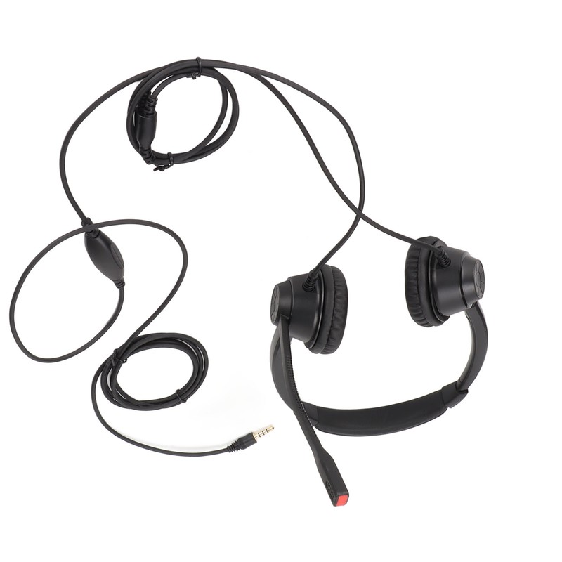 Call Center Headset Noise Cancelling Mic Supports Speaker Volume Adjustment