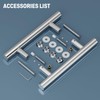 Ranbo Chrome 8" (CTC) Back to Back Shower Door Handle,