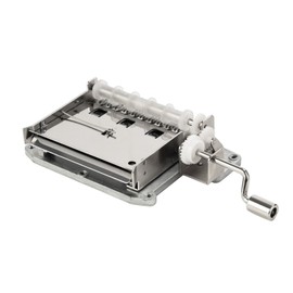 DIY 30-Note Music Box Set Hand-Cranked Programmable Mechanical Music Box 30 Notes Music Box Gift with 20Pcs Blank Paper Tape & Hole Puncher