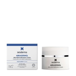 Sesderma Abradermol Crema Exfoliante Facial y Corporal con Microdermoabrasión, Elimina Células Muertas, Renueva y Suaviza la Piel, para Todo Tipo de Piel, 50 g
