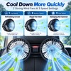 Dual Head Car Fan for Rear Seat Cooling – 3-Speed