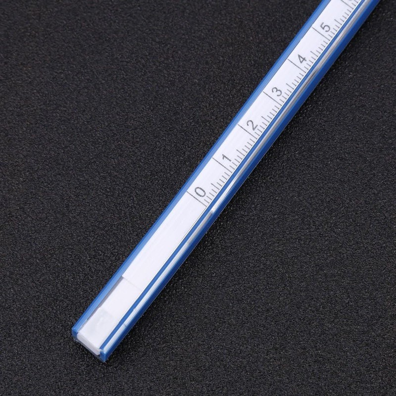 Regla Flexible Curvas Dibujo 30 cm Vinilo Plástico Azul Artesanía