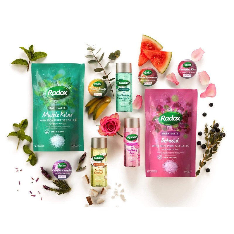 Radox Muscle Relax Peppermint Bath Salts, 900g