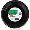 Bluesky Cuisine Black Round Plastic Plates - 7" (Pack of