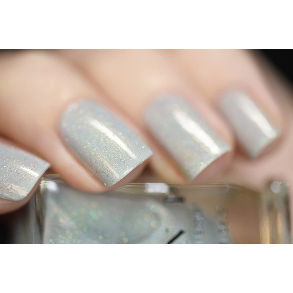 ILNP Paper Route - Light Grey Holographic Nail Polish