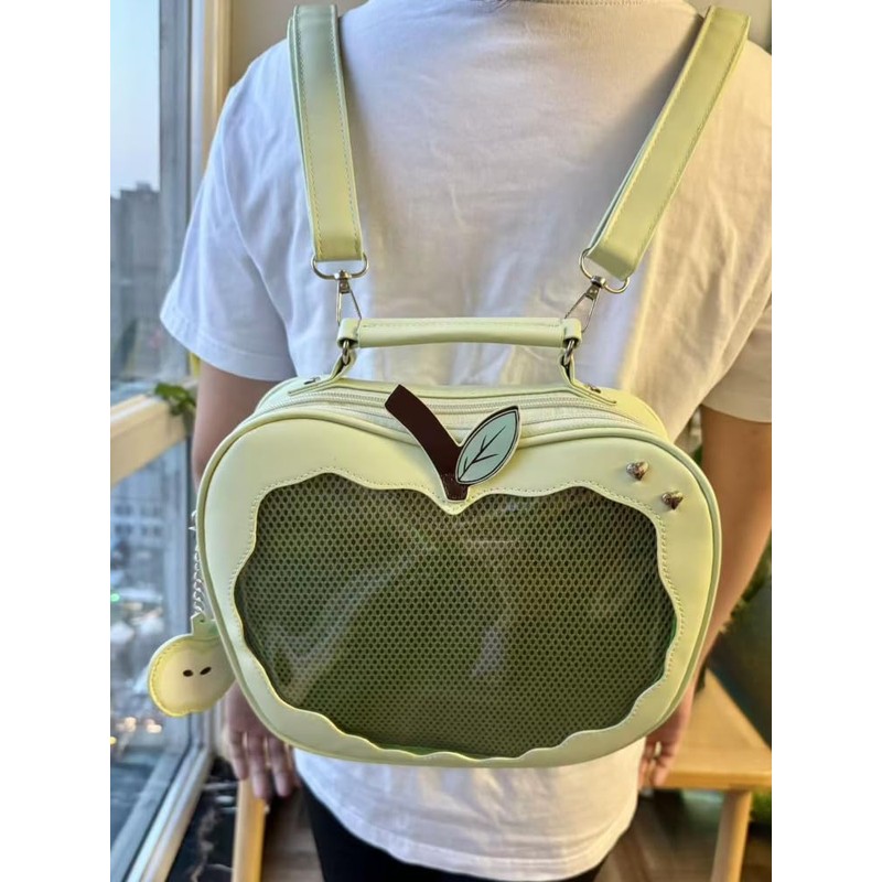 Ita Bag Green AppleShaped Backpack & Crossbody & Handbag, Anime