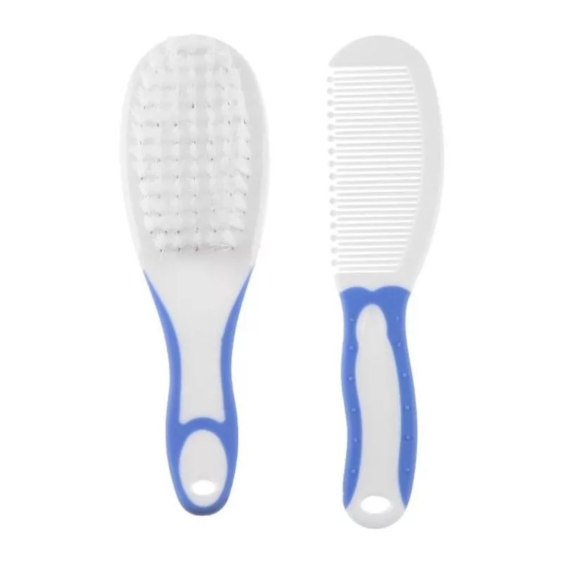 Cepillo Para Bebe Peinar Cabello Cerdas Suaves Masaje 2 En