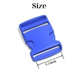 Lakesstory 4 Pcs Plastic Buckles 1.5 Inch Quick Side Release Snap for Straps – Heavy Duty Adjustable Buckle Replacement for Nylon Webbing, Backpack, Belt, Outdoor Gear