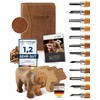 HOLZHELD Carving tool and carving blank (17 pieces) in very