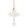 Lenox Ornament, 2025 Snow Fantasies Cross Ornament, Made from Porcelain