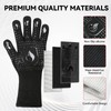 IGNISGUARD BBQ Grill Gloves, Oven Gloves, 1472°F Silicone Oven Mitts
