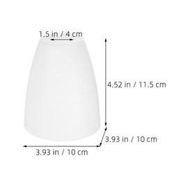 2 Uds Pantalla De Lámpara De Cabeza Plana De Plástico Pantallas De Lámpara De Repuesto Para Lámparas De Mesa Lámpara De Cúpula De Piso Pantalla De Lámpara Colgante