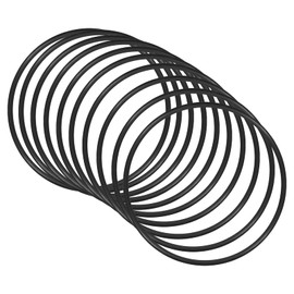 QUARKZMAN Nitrile Rubber Rings Washer 58 mm x 54 mm x 2 mm for Tap Plumbers Repair Seal Connection, Black Pack of 10