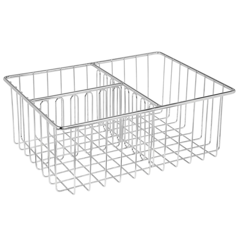 mDesign Lid Holder - Practical Kitchen Storage Basket with 3