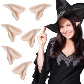 3 Pack Elfenohren Small Elf Ears Pointed Ear Tips Alien Costume Accessory Fairy Weihnachten Cosplay Geschenk für Frauen Kinder Jugendliche Herren (3 Paar)