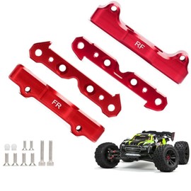 Aluminum Suspension Hanger Lower Arm Mount for 1/5 ARRMA 8S Kraton Outcast Front Rear RC car Upgrades Parts, Replacement of # ARA330555 ARA330557 ARA330556 ARA330594(Red)
