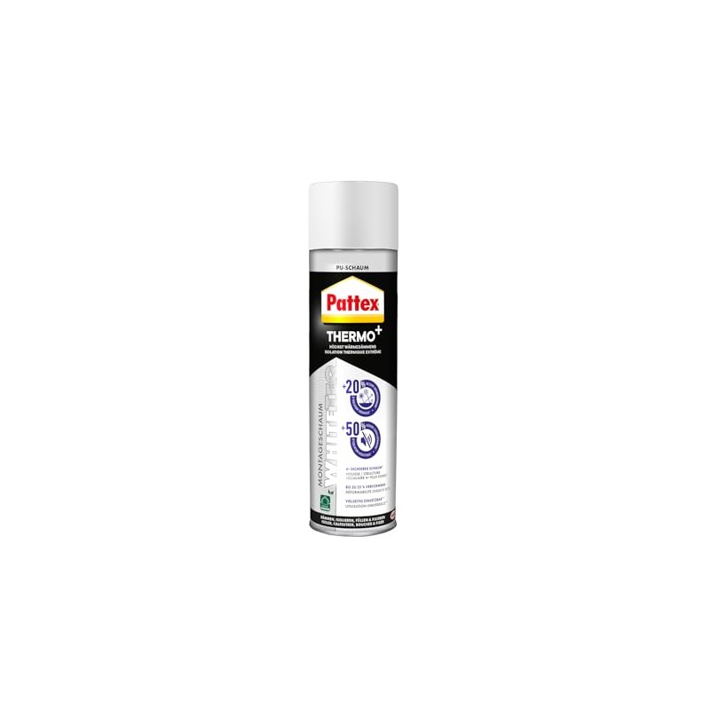 Pattex 1996883"White Line" Assembly Foam, White, 500 ml
