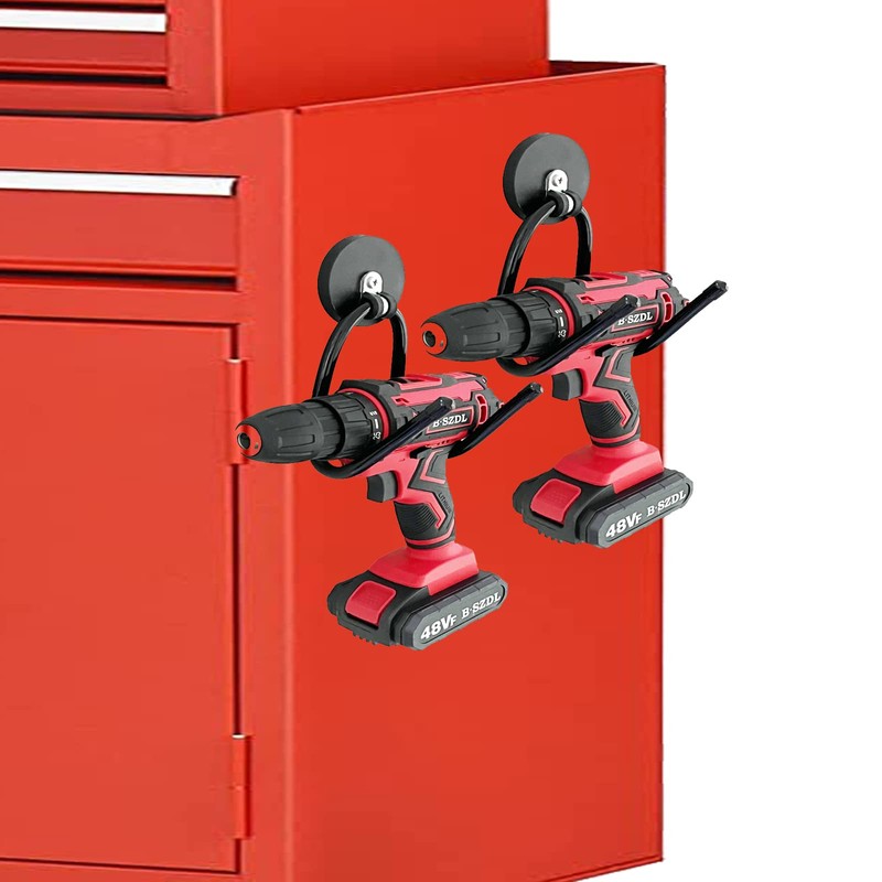 Pmsanzay 2 Pack Power Drill Tool Organizer Holder,Magnetic Tool Holders,Garage