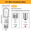 Lacnooe E11 Bulb, JDE11 120V 50W Halogen Light Bulbs, T4