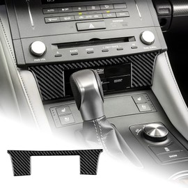 AIRSPEED for Lexus RC Center Console Panel Cover Carbon Fiber Interior Decoration Accessories for Lexus RC300 RC350 RC200T 2015-2018, Black, Style B