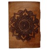 Purpledip Leather Journal 'Flower Of Life': Vintage Spiritual Design Diary