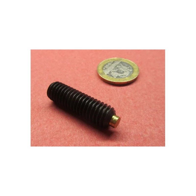 Kmac Alloy Steel Set Screws, Brass Tip, 3/8-16 x 1