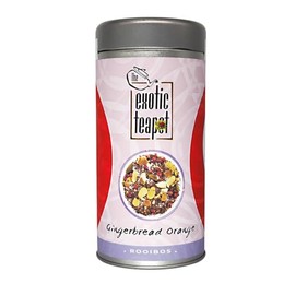The Exotic Teapot – Rooibos Gingerbread Orange, 150g Tin, Spiced Festive Rooibos Tea Blend