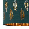 firstchoicelighting Dark Green Pendant Shade, Easy Fit Ceiling Lightshade, Fern