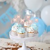 Paquete de 24 decoraciones para cupcakes de primer cumpleaños con