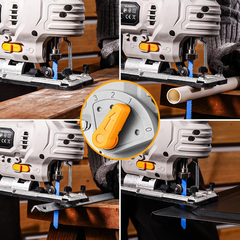 Jig Saw Cordless Electric Tool: DEKOPRO 20V Power Jigsaw with
