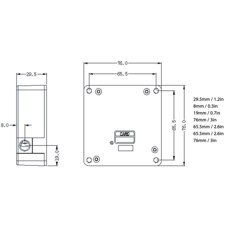 Hidden NFC Lock Electronic Drawer Locks Invisible Cabinet Lock Punch