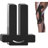ANAMPION Pack of 12 Kinesiotapes Pre-Cut for Knees (Black, Pack