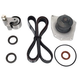 MPLUS Timing Belt Kit TCK295A with Water Pump Fits For Chrysler, For Dodge, 03-04 300M 3.5L 3497CC 215Cu. In. V6 GAS SOHC, 03-04 Concorde 3.5L 3497CC 215Cu. In. V6 GAS SOHC
