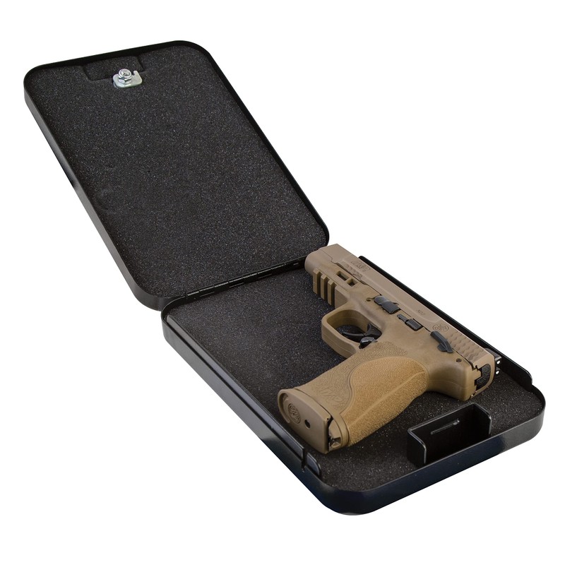 Lockdown Keyed Full Size Handgun Vault with All Steel Construction,