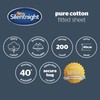Silentnight Pure Cotton Fitted Sheet - Cool Soft Touch 200