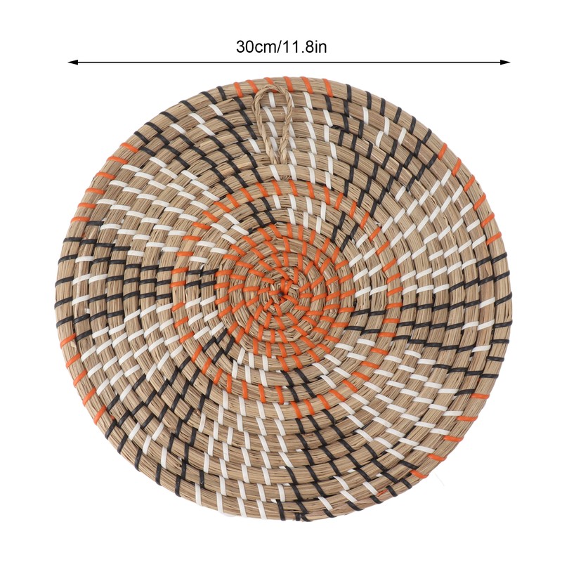 Grass Woven Placemats Nordic Style Innovative Round Placemats for Dining