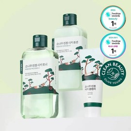 Round Wrap for Men Pine Tree Soothing Toner & Lotion Special (Toner 200ml + Lotion 200ml + Cleanser 40ml) / 라운드랩 포 맨 소나무 진정 토너 & 로션 기획 (토너 200ml + 로션 200ml + 클렌저40ml)