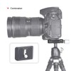 SUNWAYFOTO DDC-26LT QR-Plate+Clamp Combo Compatible with Arca/RRS QR Plate (26mm)