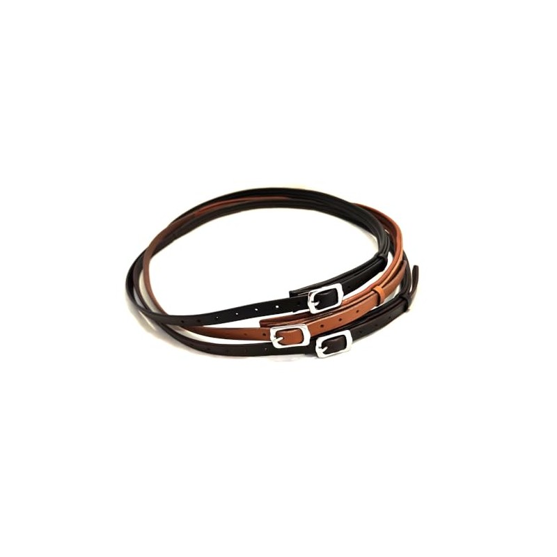 Leather Neck Ring Neck Strap Flat for Horses Adjustable Padded