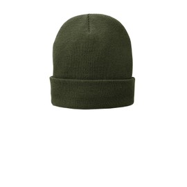 Port & Company Fleece-Lined Knit Cap. CP90L Olive Drab Green