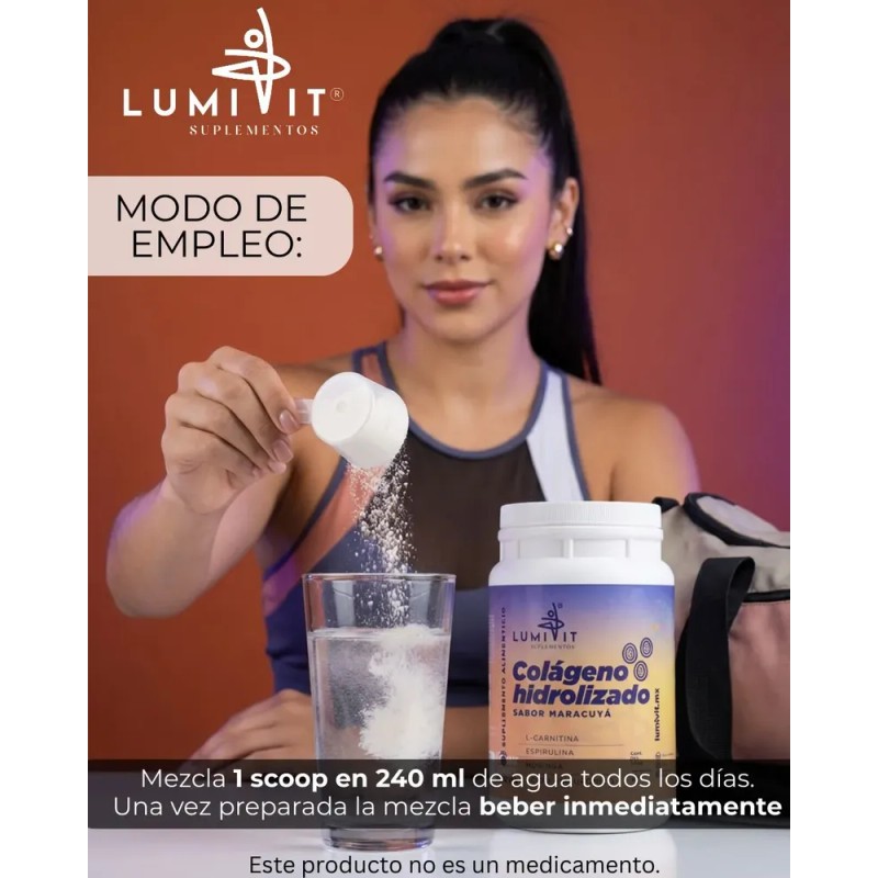 Colágeno Lumivit Acido Hialurónico Moringa L-carnitina 1.2kg