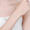 LSxAB Infinity Symbol Initial A Letter Bracelet for Women Birthday