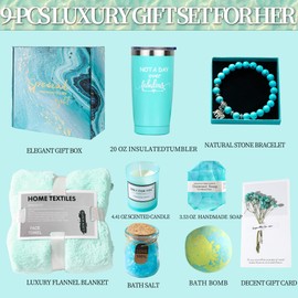 Birthday Gifts for women,Spa Gift Basket Care Package with Blanket,Christmas Valentines Mothers Day for Women,Mom,Wife,Girlfriend,Sister,Best Friend,Her