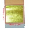 Edible Gold Transfer Leaf 23.75K, 10 Sheets, 80mm