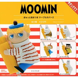 Moomin Cuddling Cable Cover 2, Full Set of 6, Capsule Toy