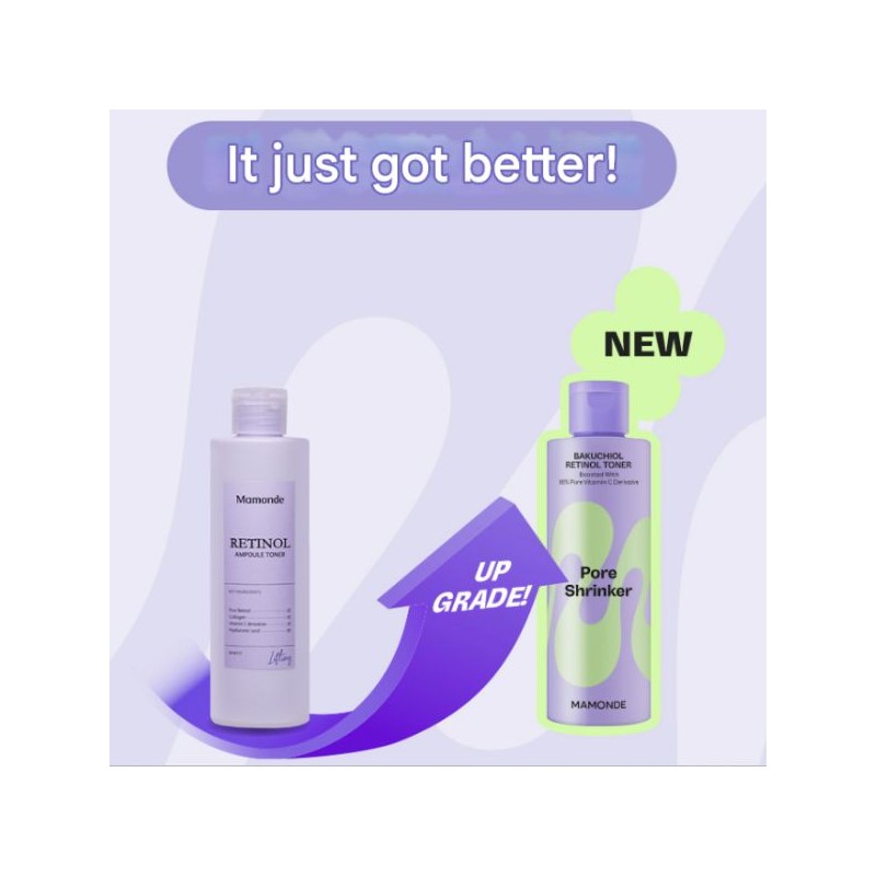 MAMONDE Pore Shrinker Bakuchiol Retinol Toner 200ml