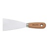 Trowel made of rust-proof steel, wooden handle, 80 mm
